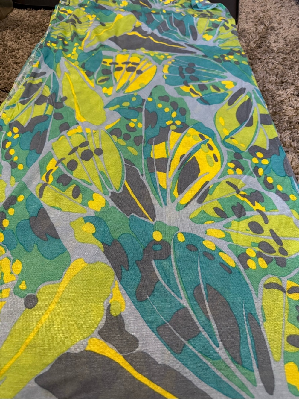 Old Navy Tropical Butterfly Leaf Print Scarf Wrap Sarong – One Size